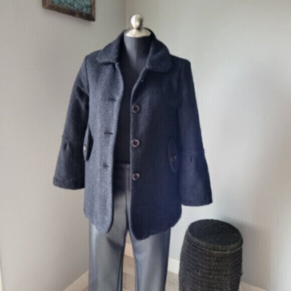 Point Zero Girls Wool Coat Sz 14/16 Youth - Picture 9 of 12